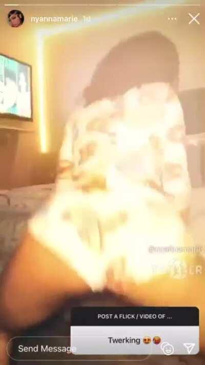 She might not have alot of ass but she know how to move it