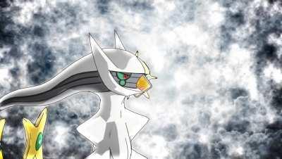 Leafon ask Arceus about something 