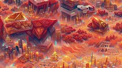 A Psychedelic A.I. Generated Journey Through The Martian Desert