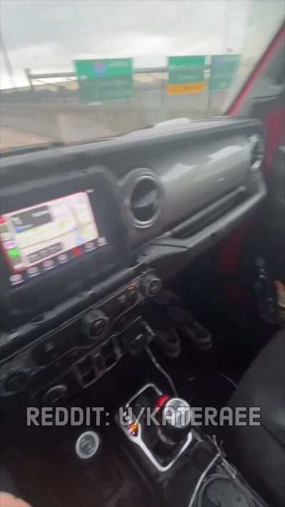 Made a big mess in the rental car