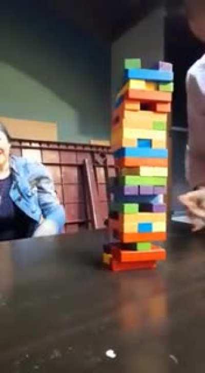 [OC] Instant Xmas Jenga Barbarian moment