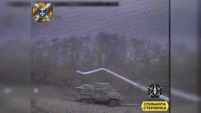 Ukrainian FPV pilots from the 154th Territorial Defense Brigade attack Russian armored vehicles and logistics in the Kursk Oblast.