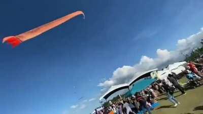 3 Year Old Girl Lifted Into Sky After Getting Caught in Kite