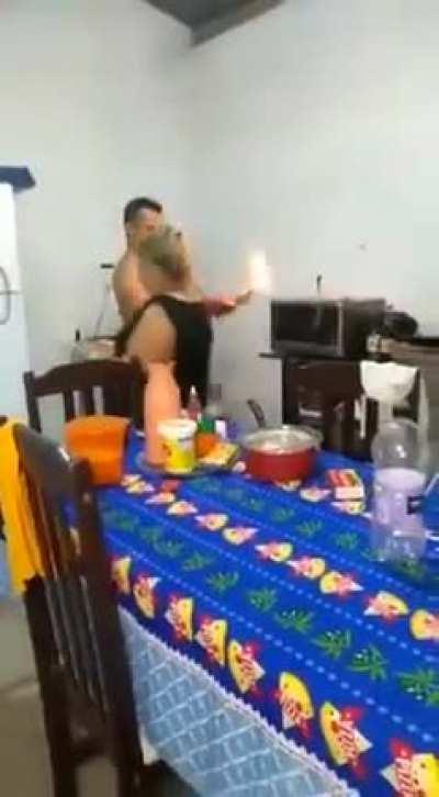 Playing with fire and gasoline indoors