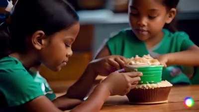 I asked ai to make a EDP445 cupcake shop commercial