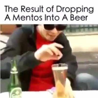 HMB while I put mentos in beer