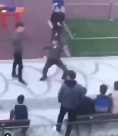 Turkish teens doing their traditional dance