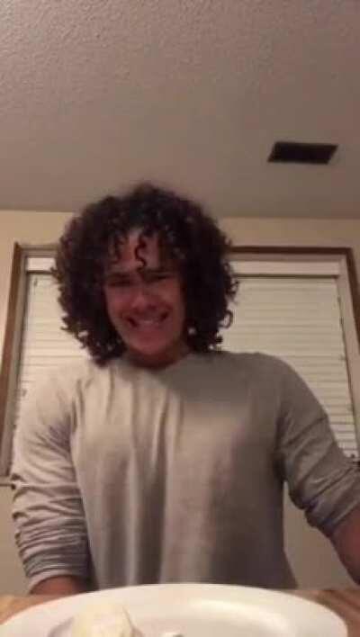 WCGW swallowing an entire hard boil egg at once