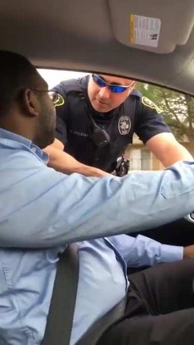 Wholesome police officer