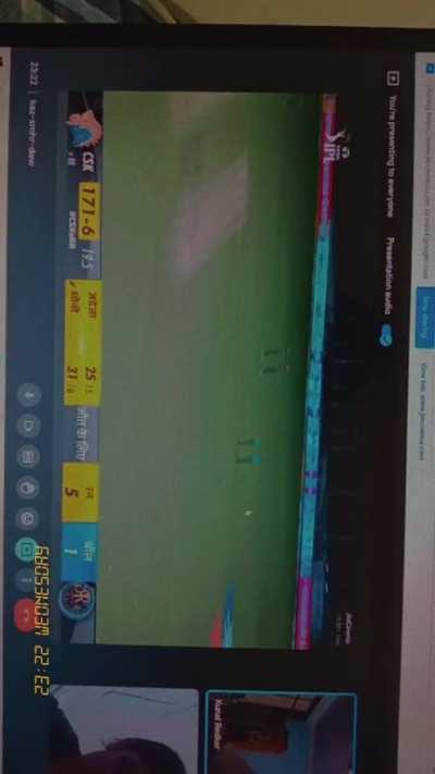 The final ball CSK VS RR