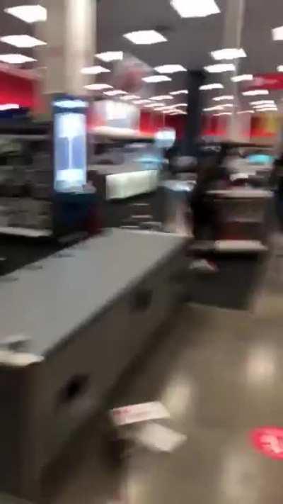 Nicollet Mall Target in Minneapolis being looted right now