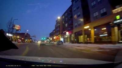 Nearly t-boned this idiot in St. Paul