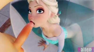 Elsa sucking dick (Kallenz)