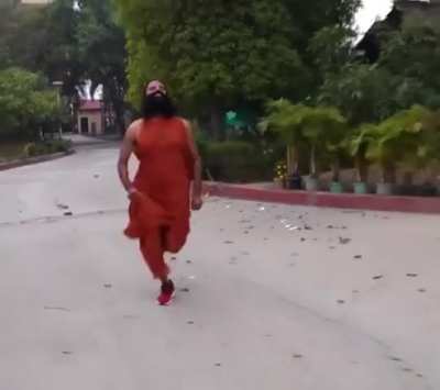 Baba Ramdev's Run: The Ultimate Meme Sprint 😂🏃‍♂️| Meme Template