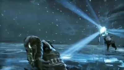 I edited both clips together and merged the audio little bit...