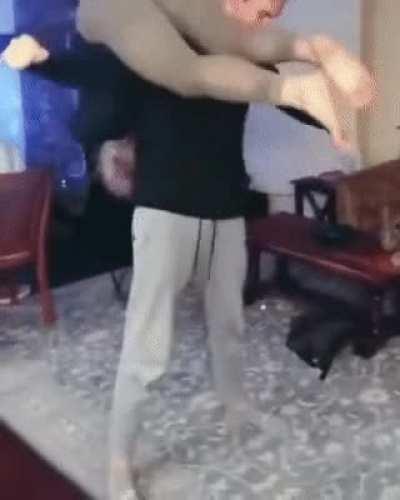 If looks could kill this guy would have died thrice.