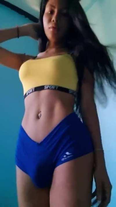 Tight Shorts Tgirl Bulge