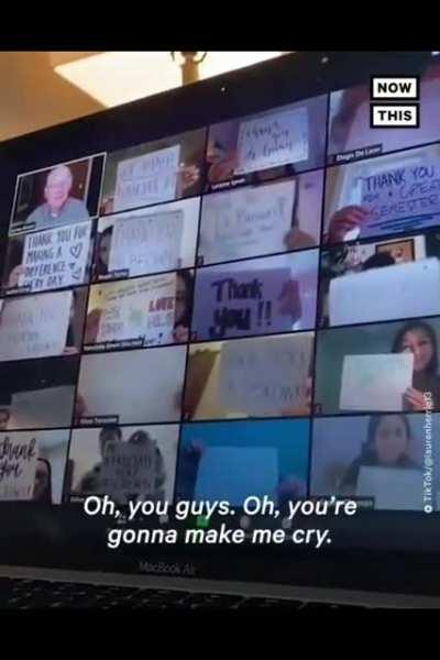 Students surprise their teacher in a wholesome way