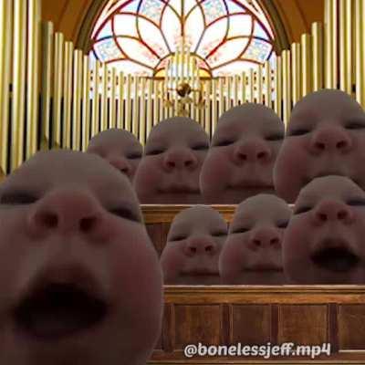 Are they in some kind of a Church? Is this some kind of a cult? And could the babies even eat a coconut?