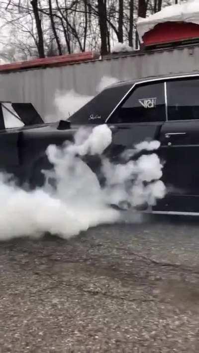 1965 Buick Skylark with 1450hp twin turbo SB V8 lights 'em up