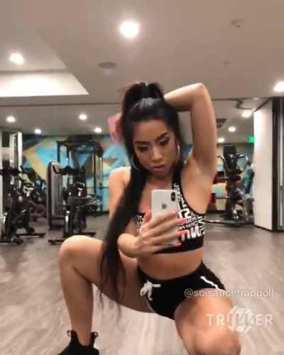 Asian girl going crazy