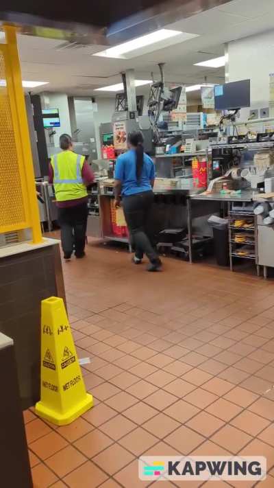 McDonald's employees, tired of being filmed by a Karen, give her a little show
