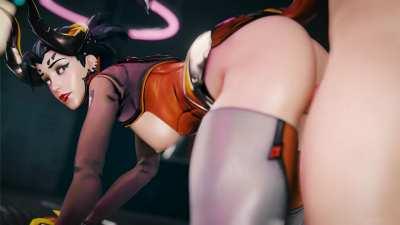 Devil Mercy gets fucked doggystyle (Soba) [Overwatch]