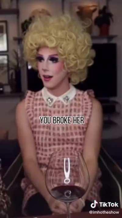 Drag queens dying about a wig&hellip; This one got me.