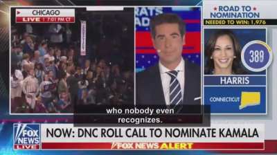 The Fox News host is trying his best to accurately report the live footage beside him.