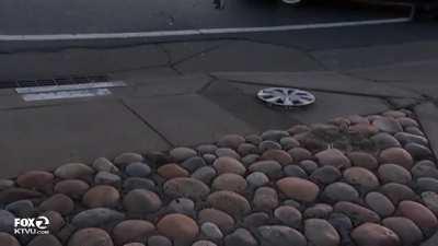 Fox News reporter narrowly avoids car collision on duty