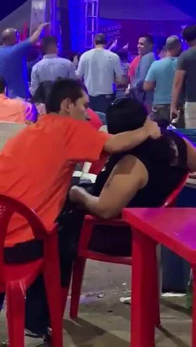 breast feeding at a concert NSFW