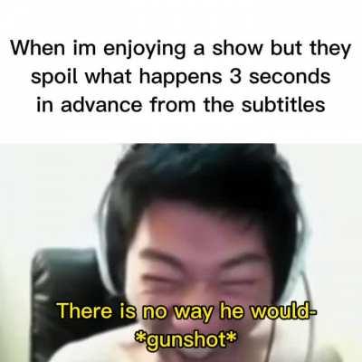 I get spoilers from watching the show