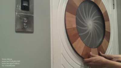 Inside a mechanical iris window shade