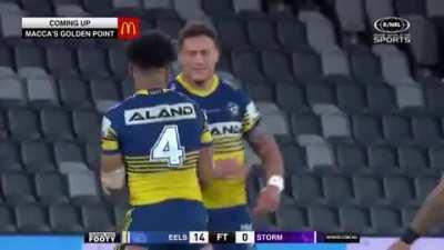 Parramatta Eels post match handshakes