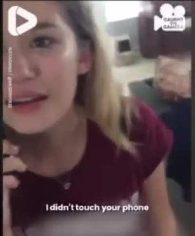 Girl cheats on guy and won't let him leave