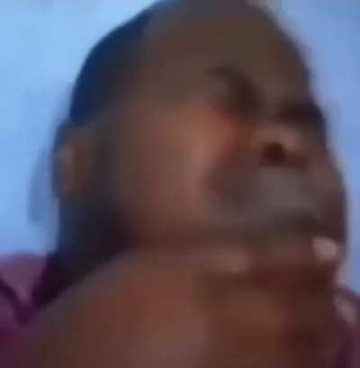 To breathe in with a noise maker