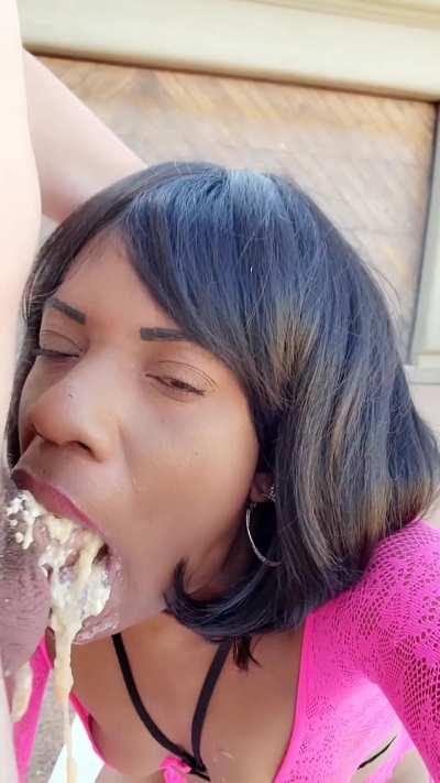 He says I'm his stupid ebony puke whore pig