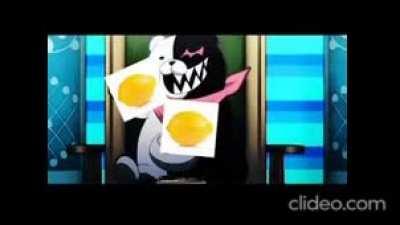 Monokuma eats a lemon and dies