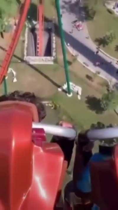 trying to fart quietly on rollercoaster