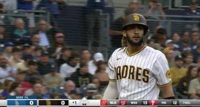 [Highlight] Bauer and Tatis share a moment after Tatis strikes out