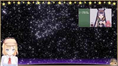 Stargazing with Amelia while Ina sings 🌟🐙🎙