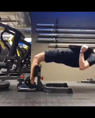 Paddy O'Callahan hitting the gym