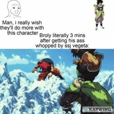 Honestly he just too damn op lmao. bro was so strong they needed gogeta. still like to see him in the future.