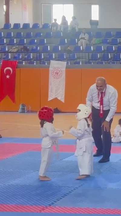 A brutal fight between two fighters