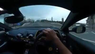 WCGW driving an incredibly powerful supercar in a city