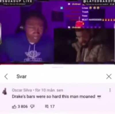 bro moaned to Drake🚂