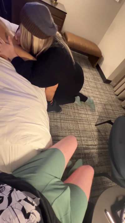 My first time cucking him! Full video coming soon 🌬️