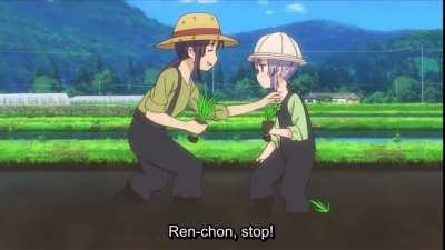 Non Non Biyori: Ren-Chon funny moment