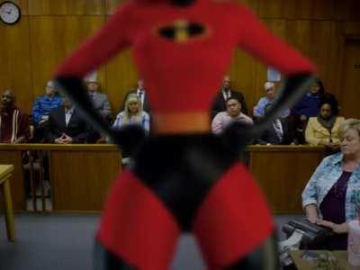 Saul Goodman defending Mrs. Incredible