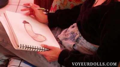 Making Me Cum With Her Eyes